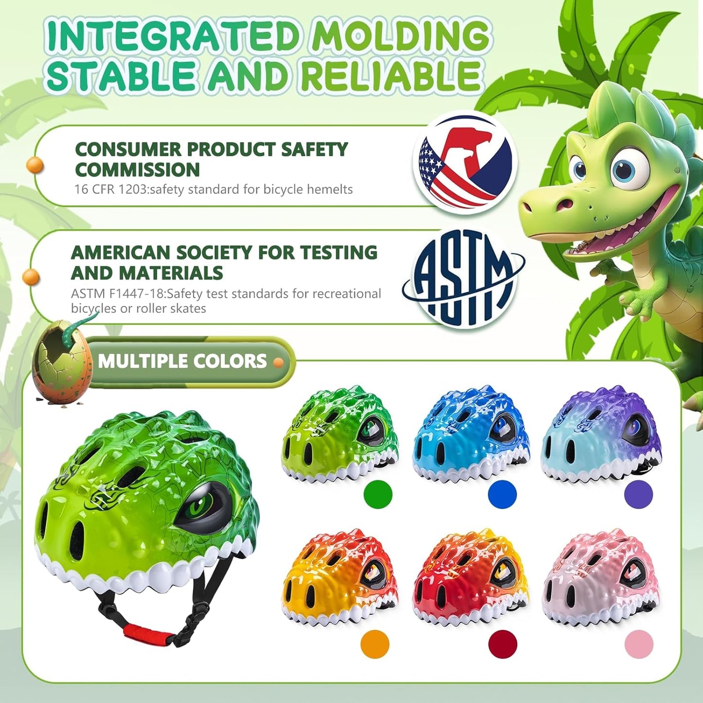 Toddler/Kids Bike Helmet for Boys Girls