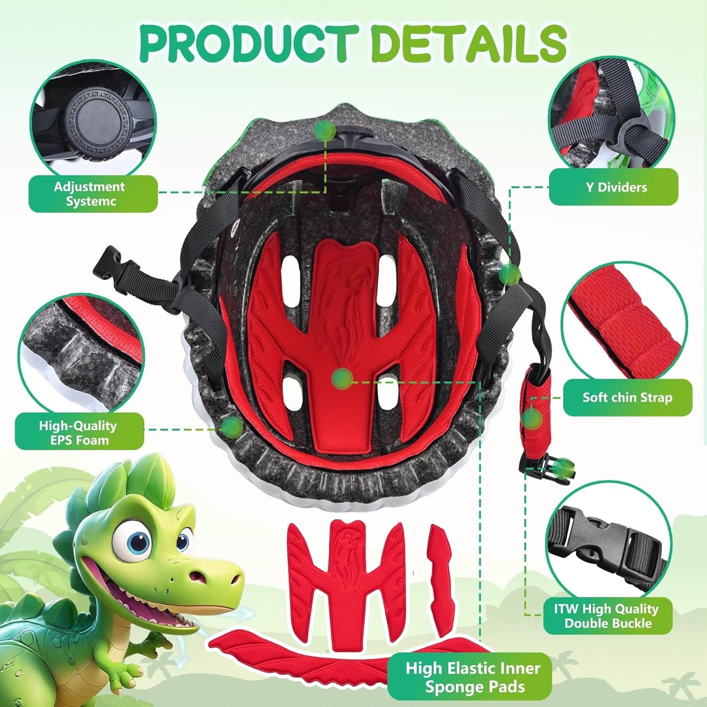 Toddler/Kids Bike Helmet for Boys Girls